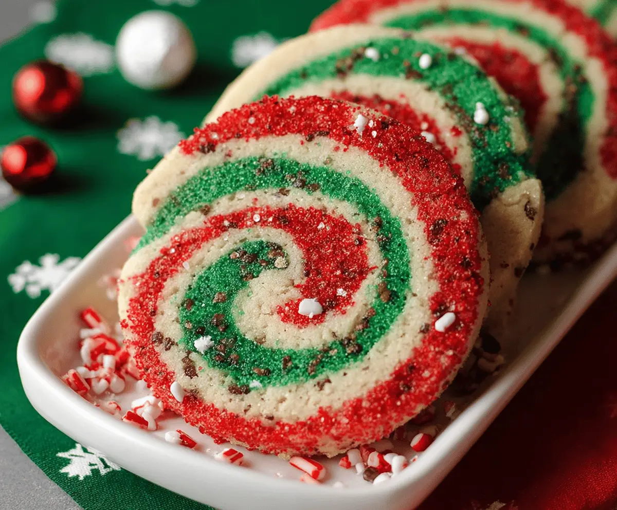Easy Christmas Pinwheel Cookies