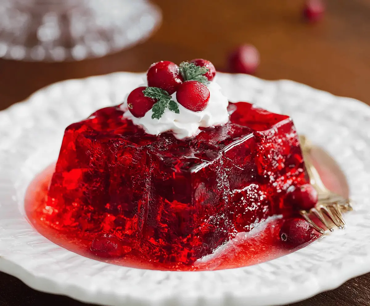 Easy Cranberry Jello Salad