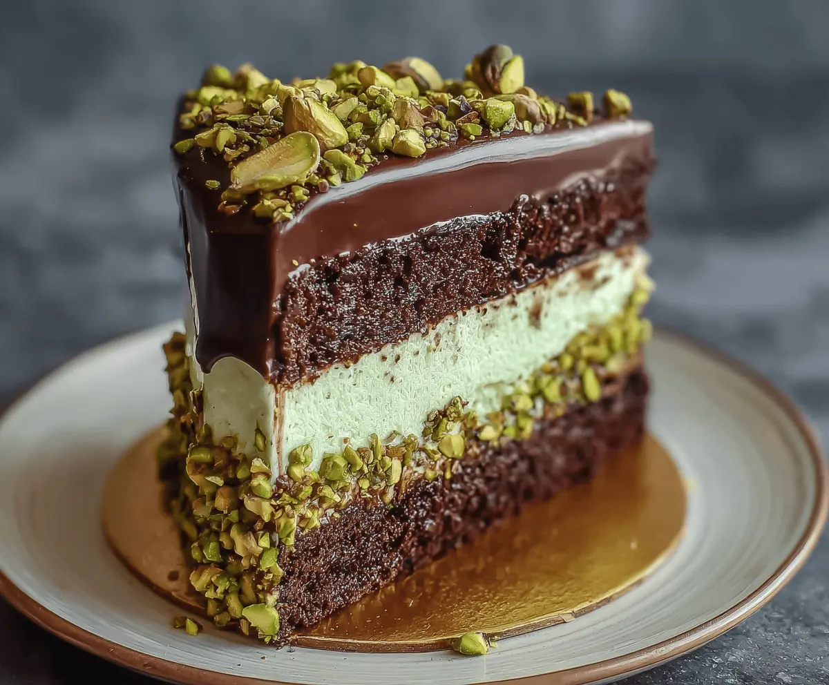 Dubai Chocolate Pistachio Cake Recipe