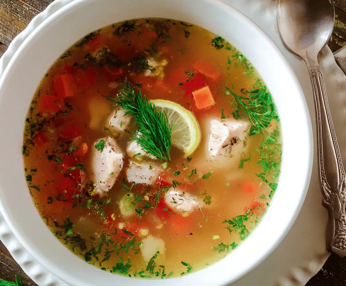 Easy Homemade Fish Soup Recipe