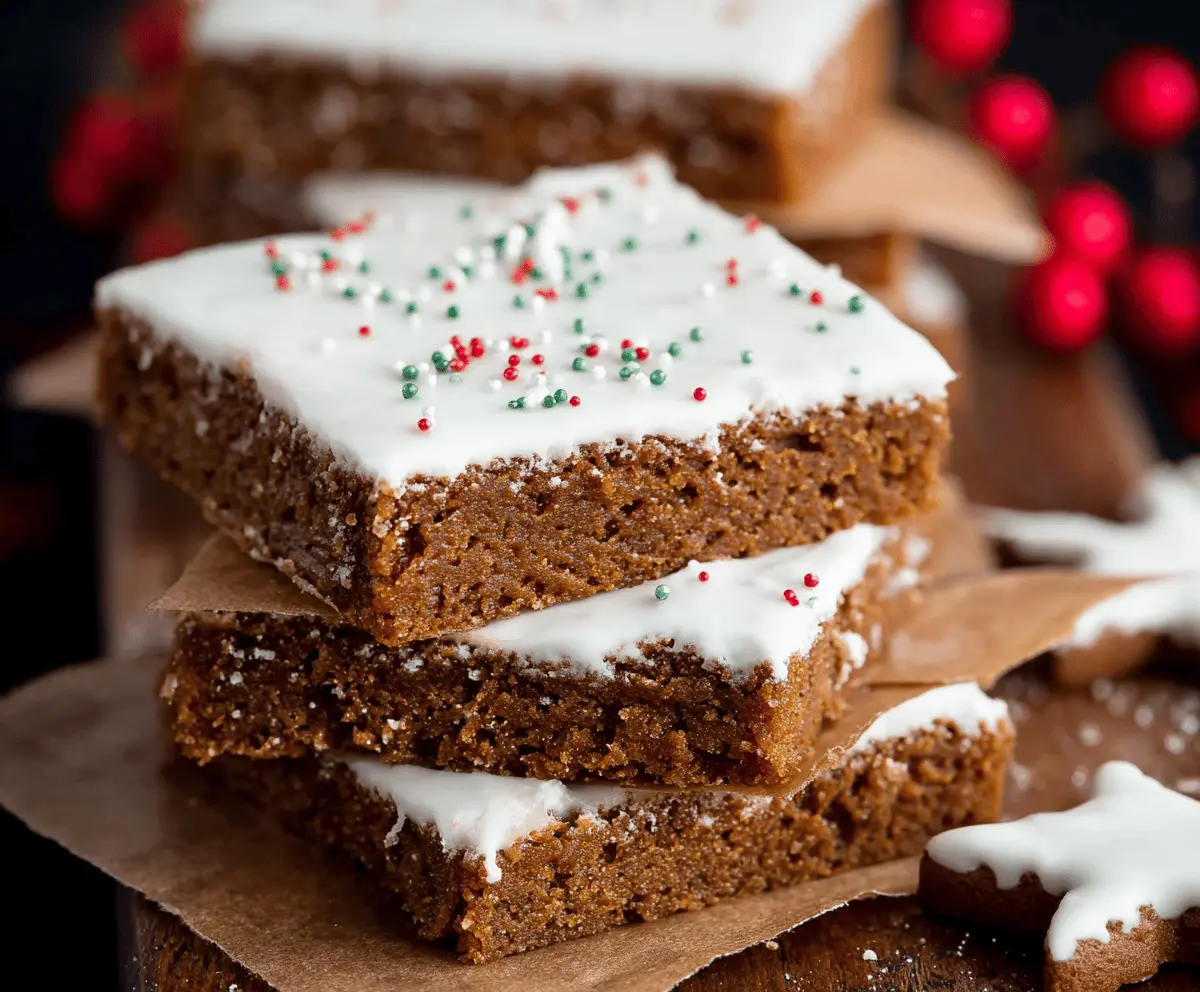 Easy Gingerbread Bars Recipe