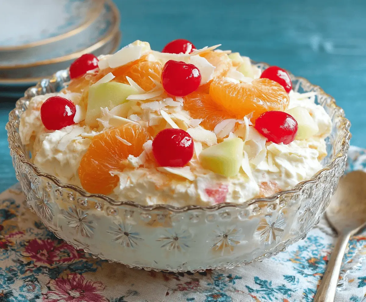 Easy Holiday Ambrosia Salad