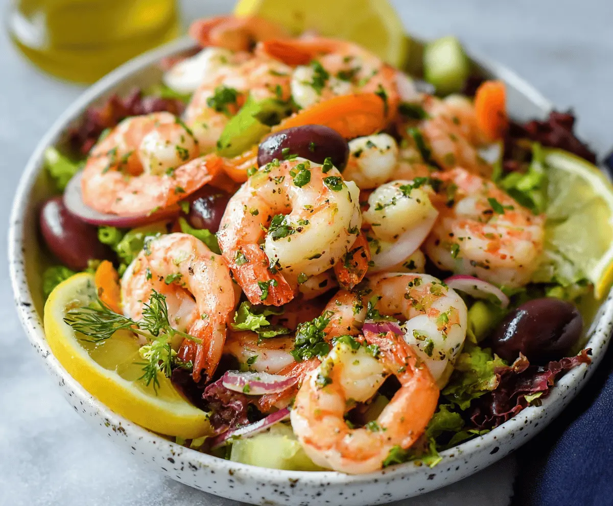 Fresh Italian Olive Oil Shrimp Salad