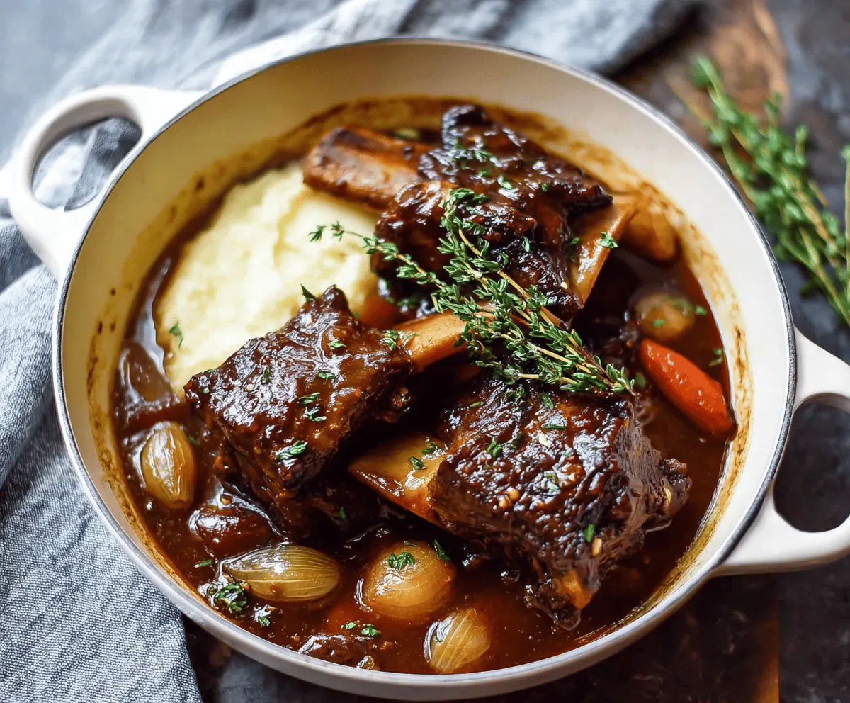 Easy Julia Child Braised Short Ribs