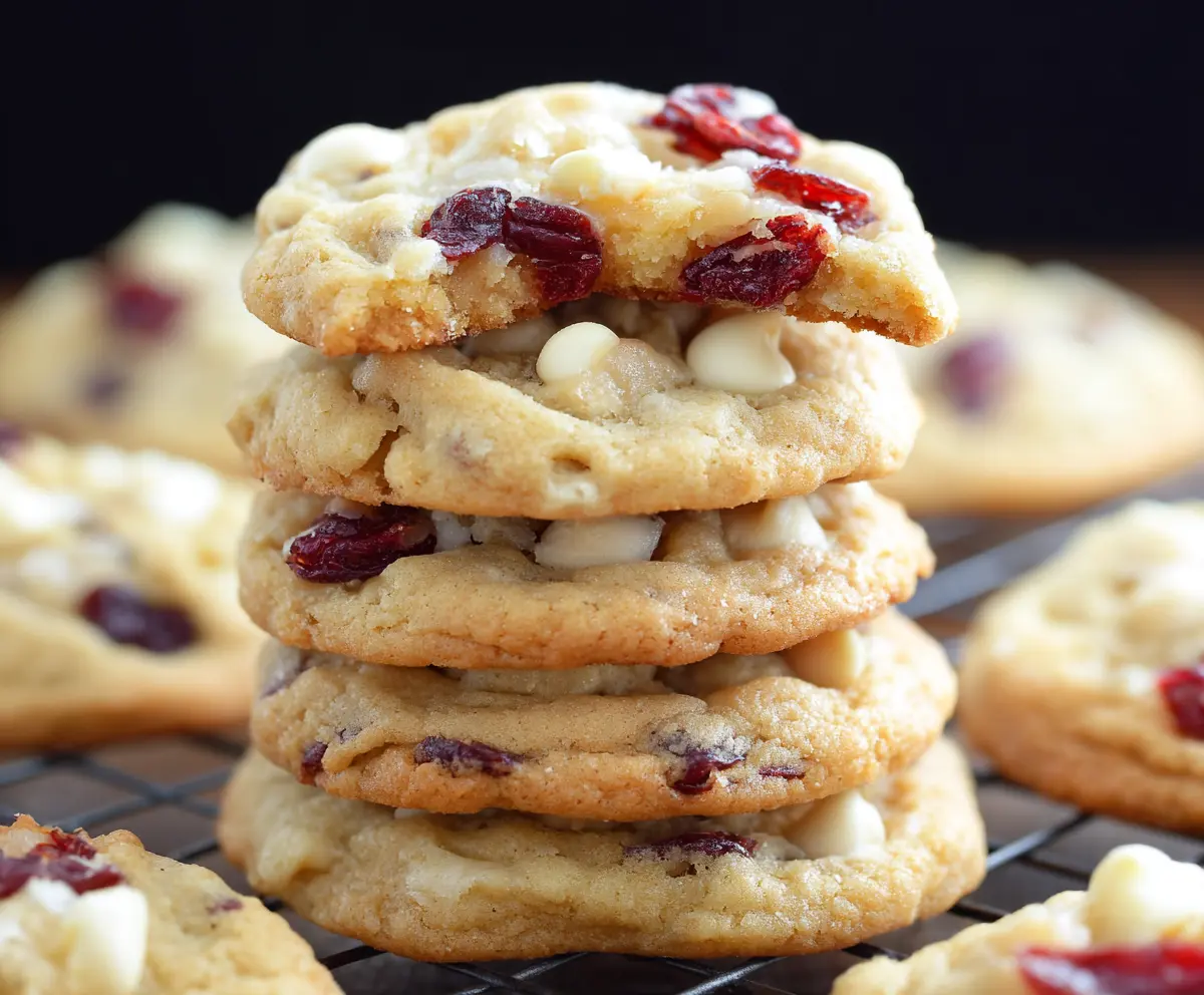 Easy White Chocolate Cranberry Cookies