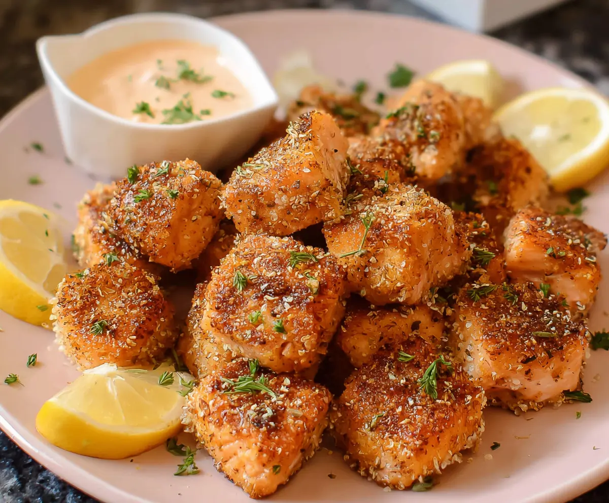 Crispy Air Fryer Salmon Bites