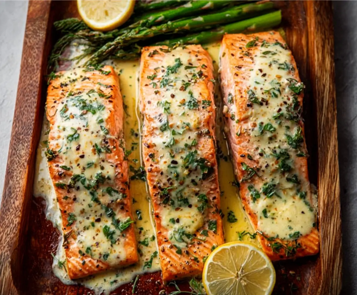 Easy Baked Boursin Salmon