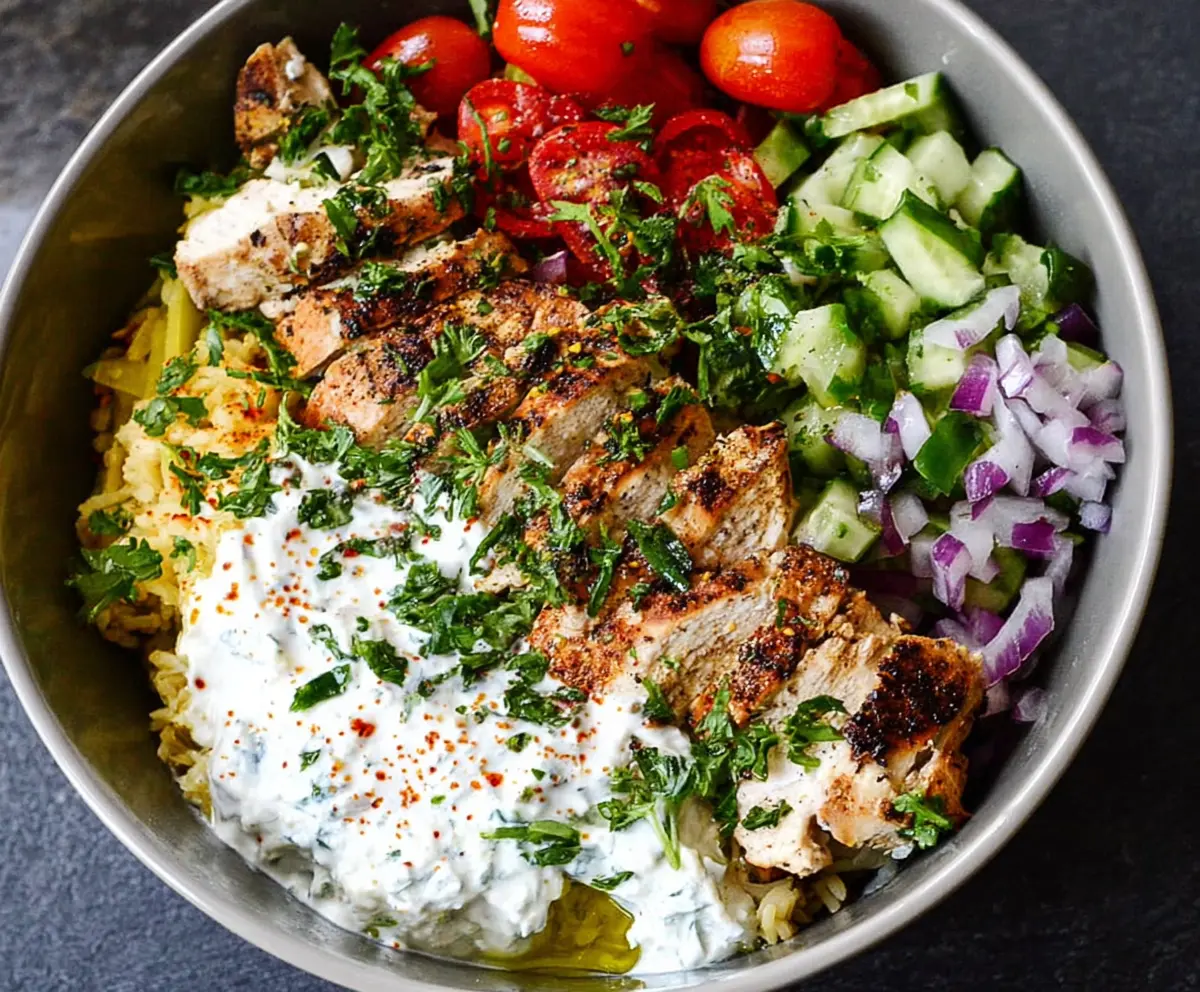 Easy Chicken Tzatziki Bowl Recipe