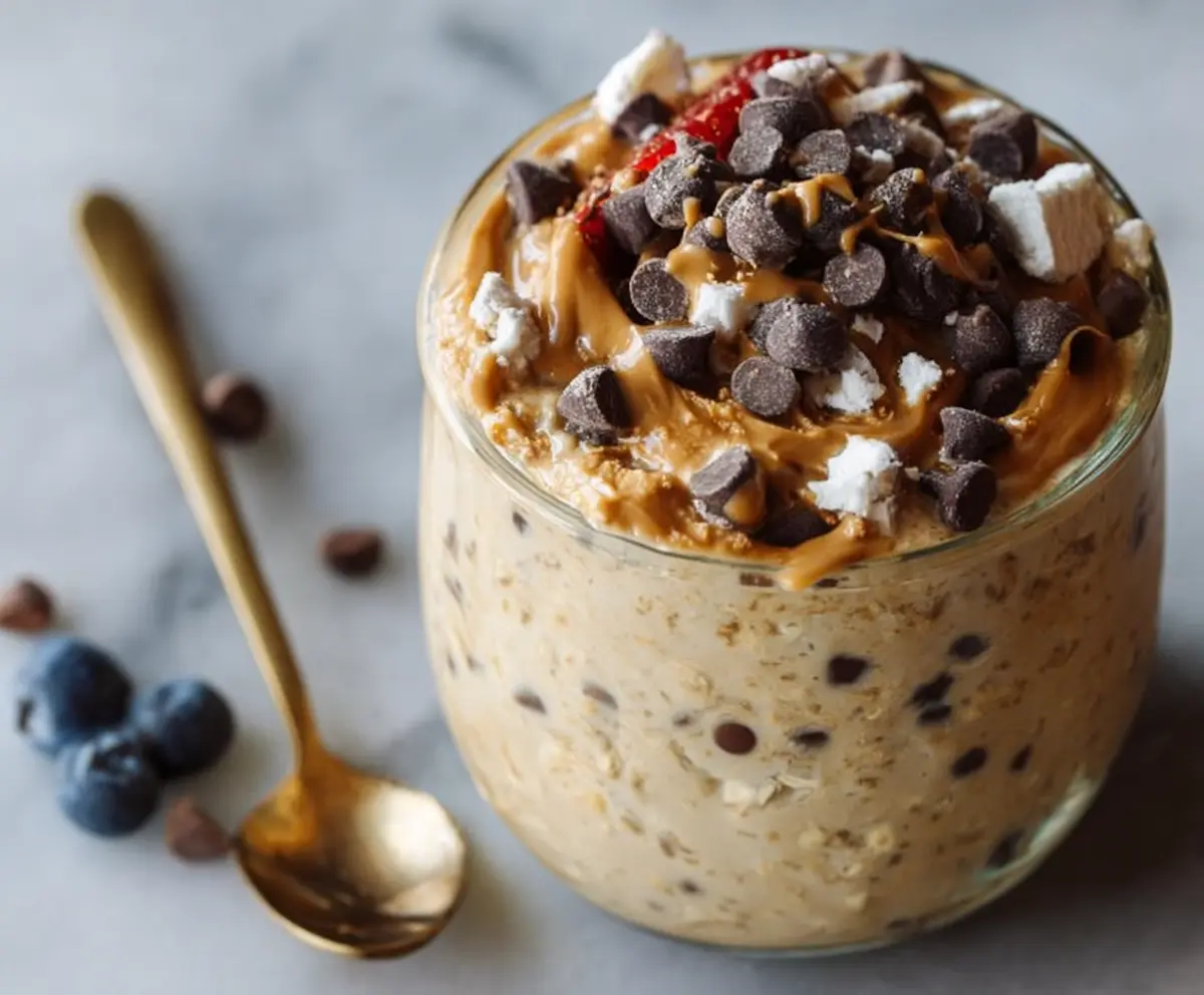 Easy Cookie Dough Overnight Oats