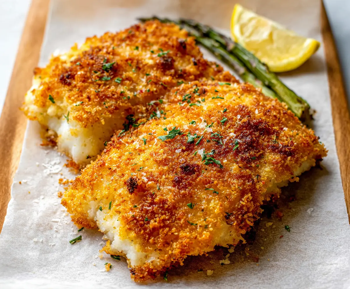 Crispy Air Fryer Parmesan Cod