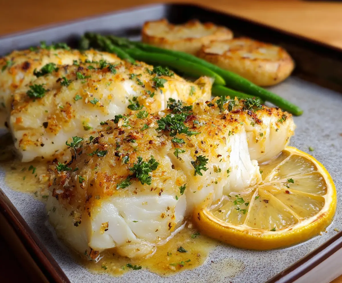 Easy Lemon Garlic Butter Cod