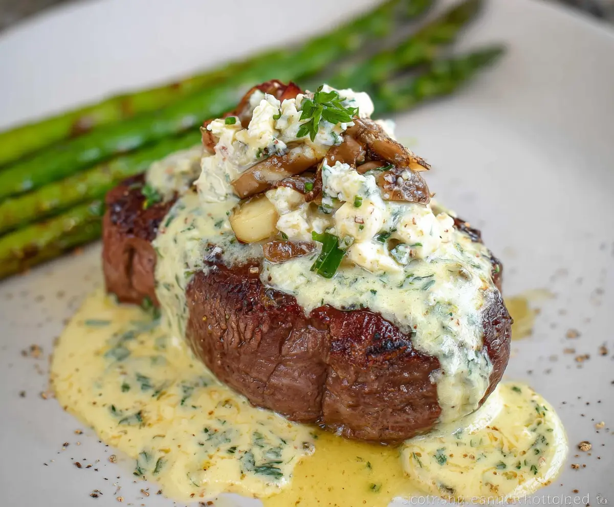 Steak Oscar Recipe with Crab & Sauce