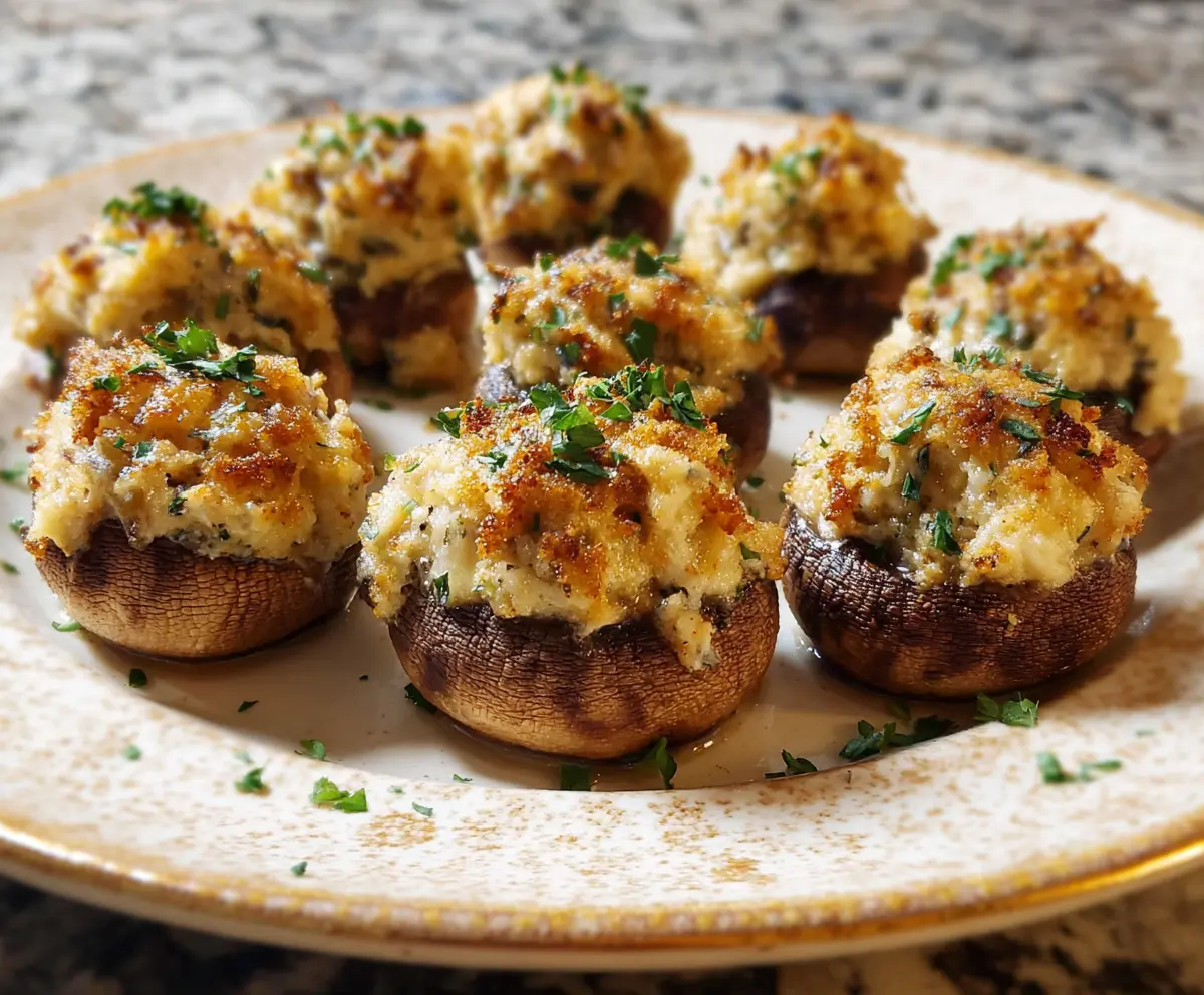 Easy Stuffed Mushroom Caps Recipe