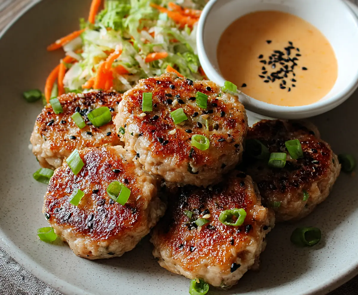 Easy Asian Tuna Cakes with Spicy Mayo