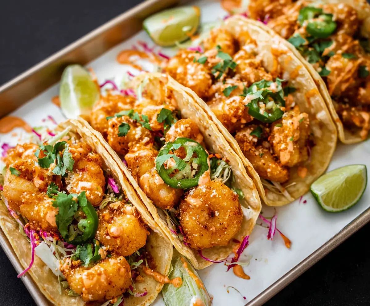 Easy Bang Bang Shrimp Tacos Recipe