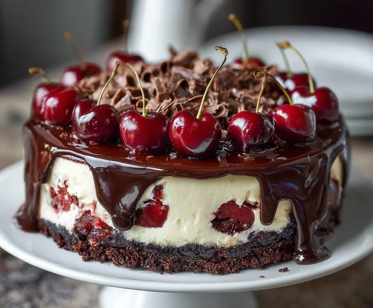 Rich Black Forest Cheesecake Recipe