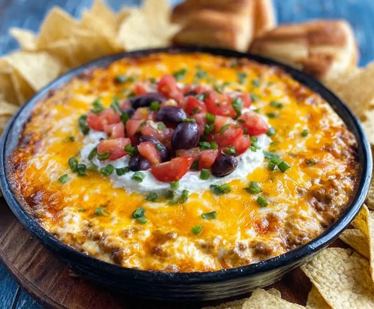 Bold Cheesy Texas Trash Dip Recipe