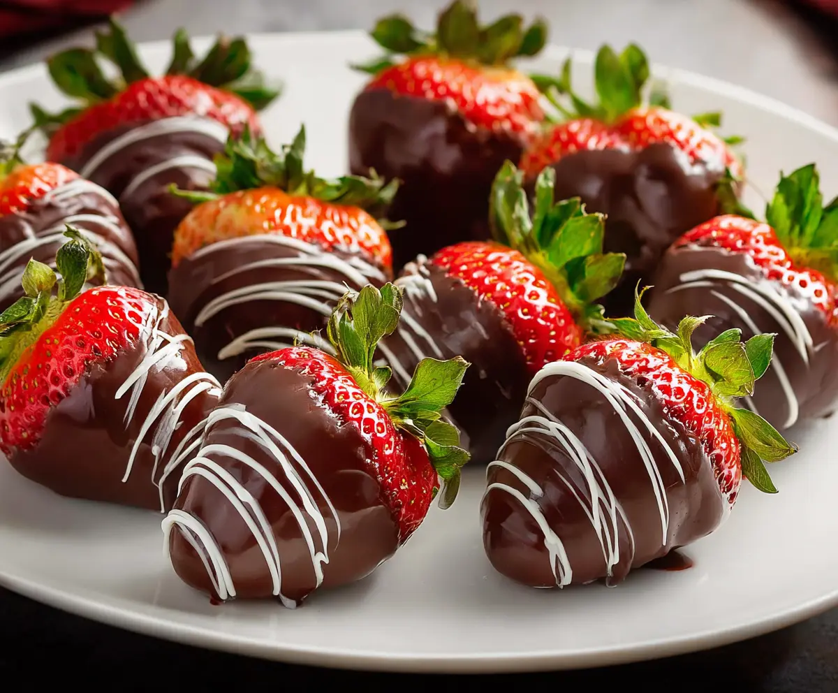 Easy Chocolate Covered Strawberries