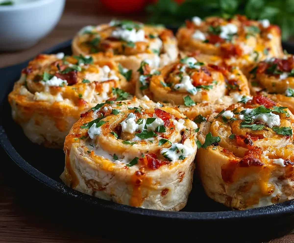 Easy Crack Chicken Pinwheels