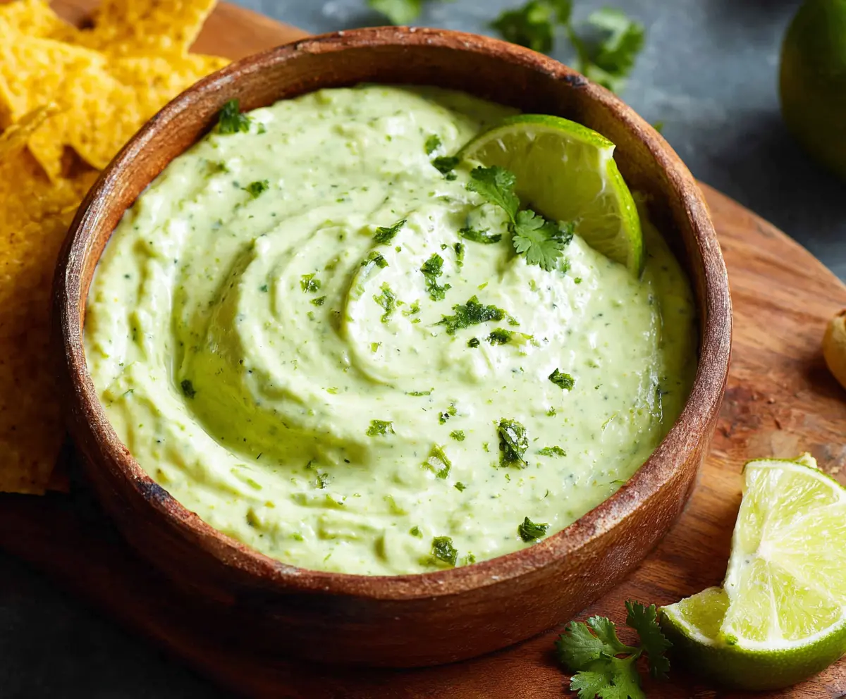 Creamy Avocado Cilantro Lime Dip Recipe