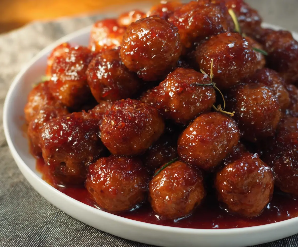 Easy Grape Jelly Meatballs for Game Day