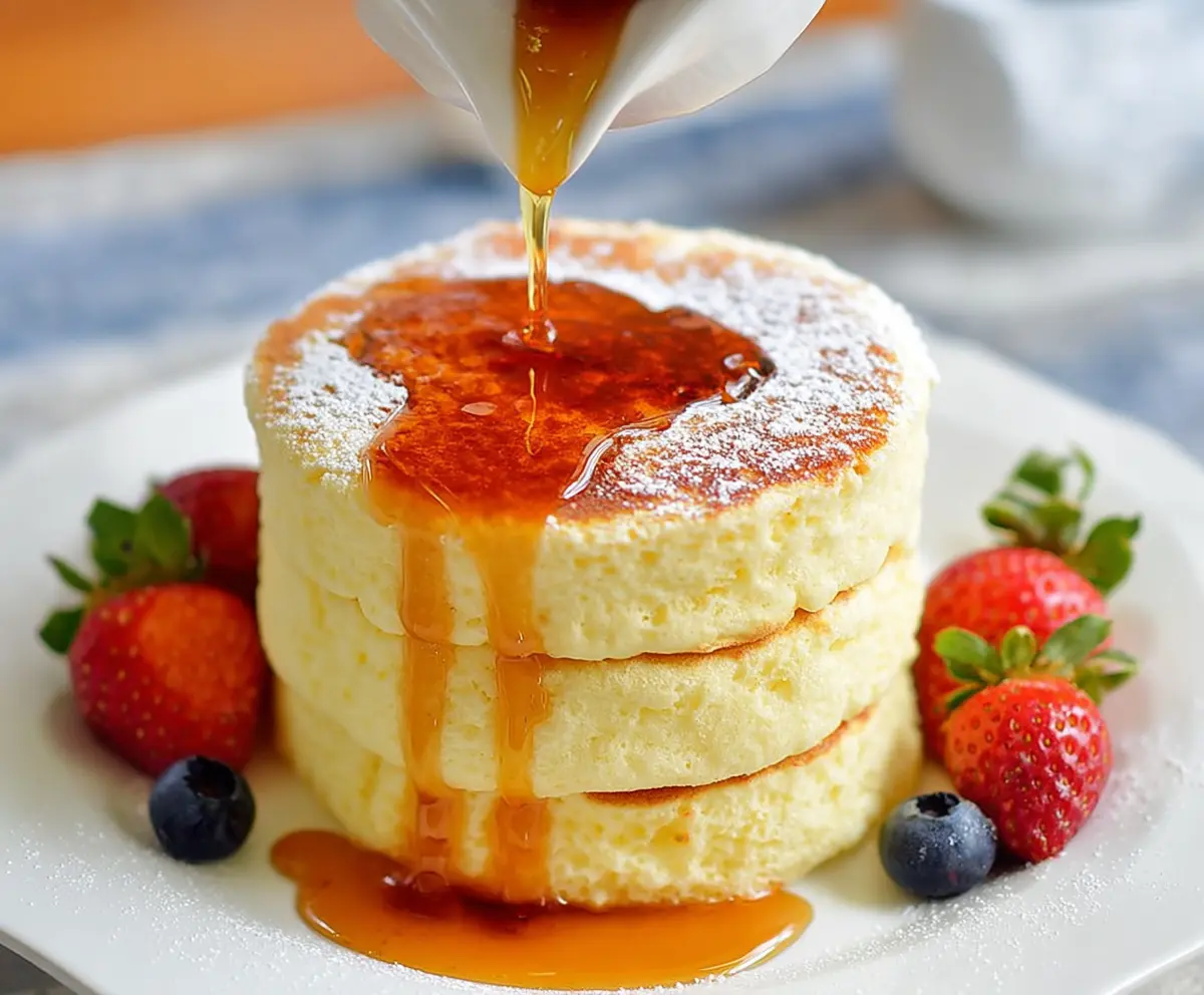 Fluffy Japanese Soufflé Pancakes