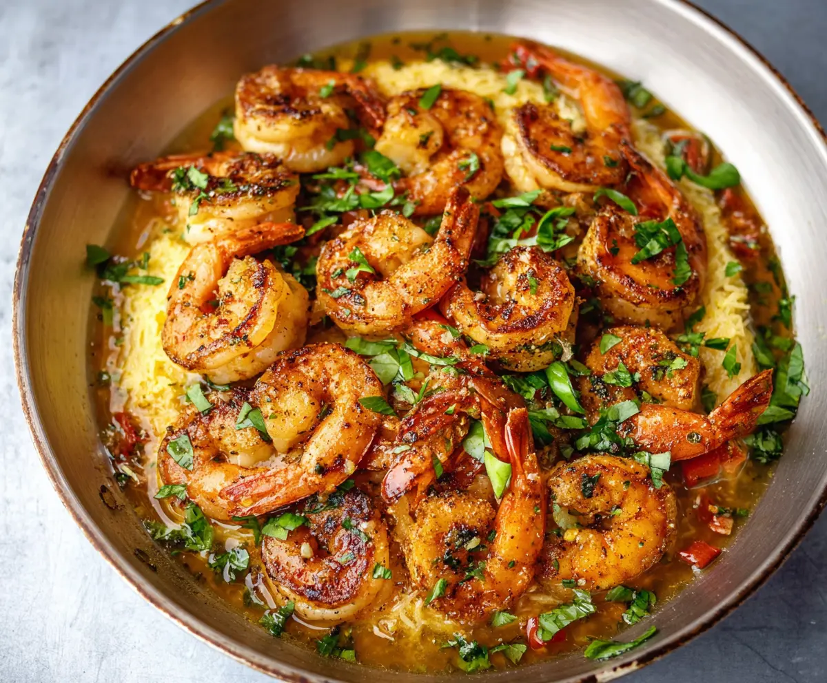 Delicious Marry Me Shrimp recipe with crispy shrimp and flavorful sauce on a white plate.