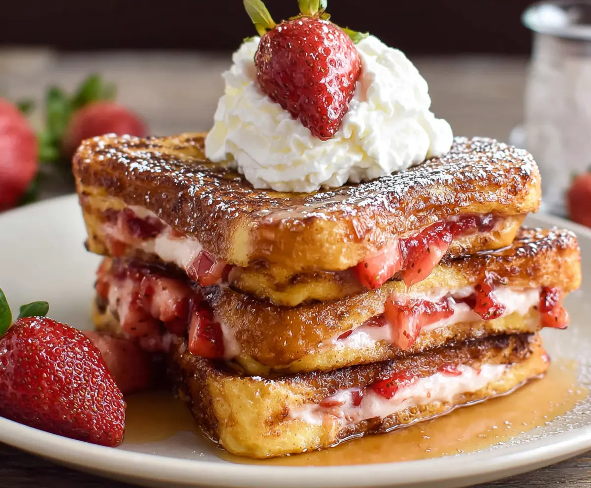 Strawberries and Cream French Toast