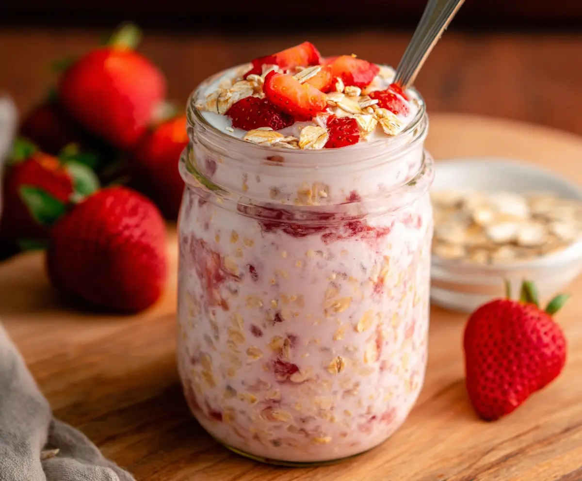 Easy Strawberry Overnight Oats