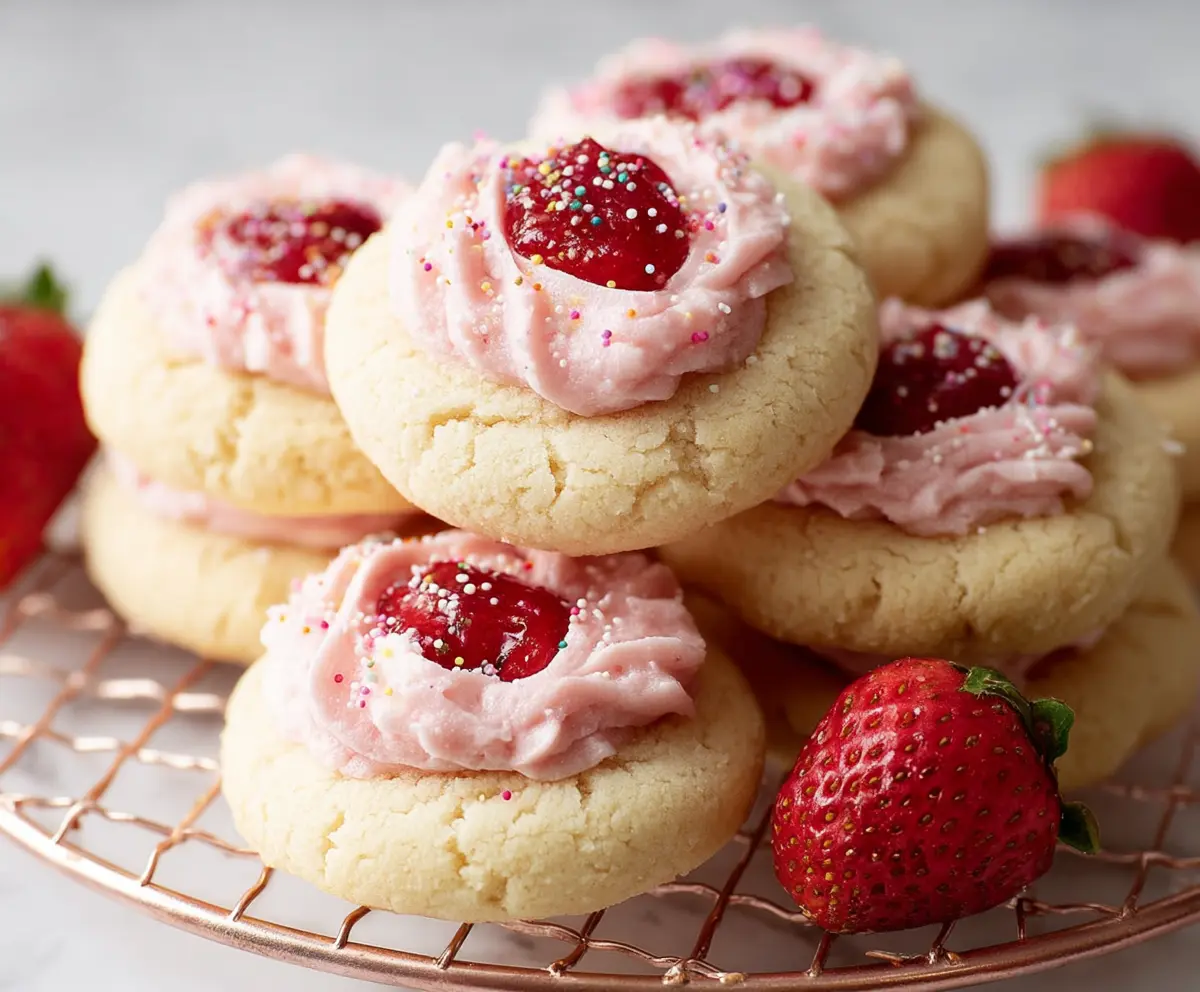 Easy Strawberry Shortcake Cookies