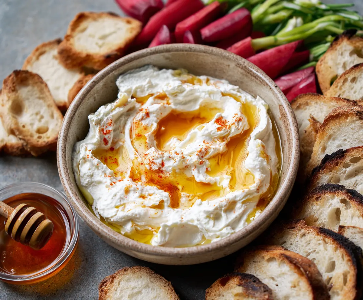 Easy Whipped Ricotta Dip with Honey