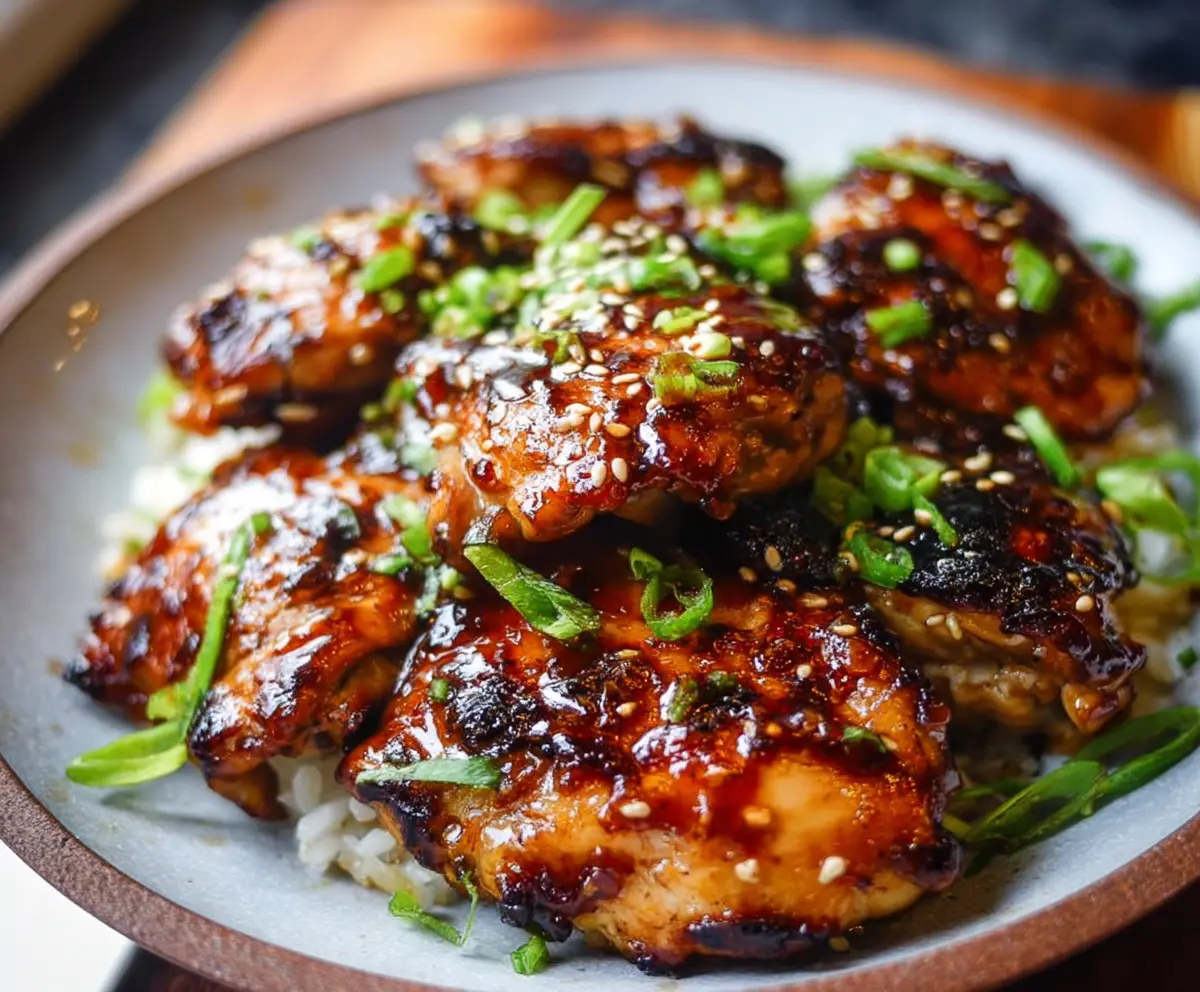 Crispy Air Fryer Asian Chicken Thighs