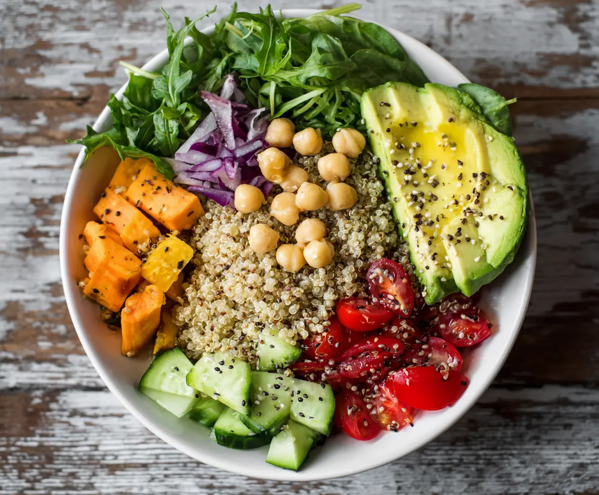 Clean Eating Quinoa Veggie Bowl Recipe