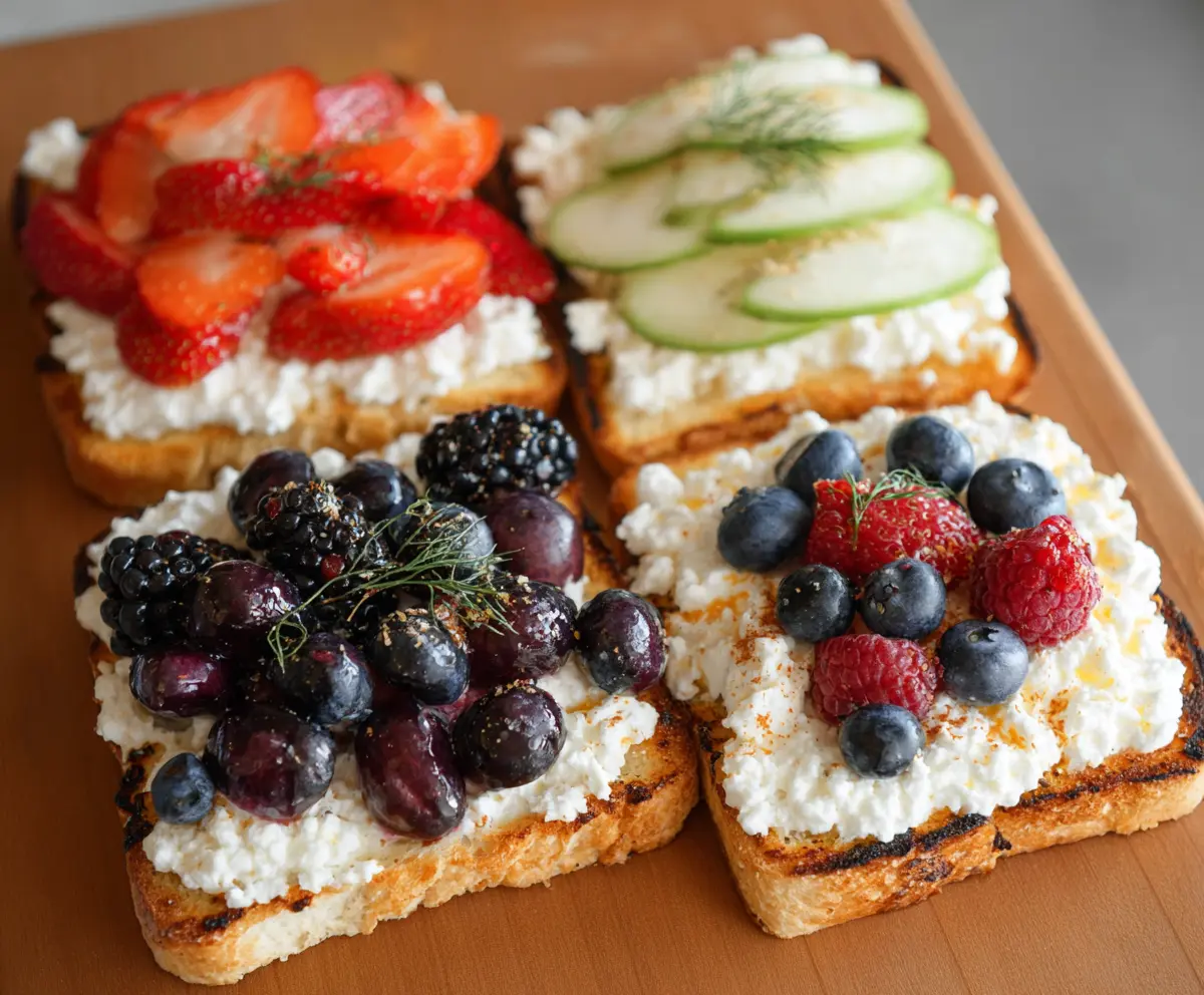 Easy Cottage Cheese Toast Recipe