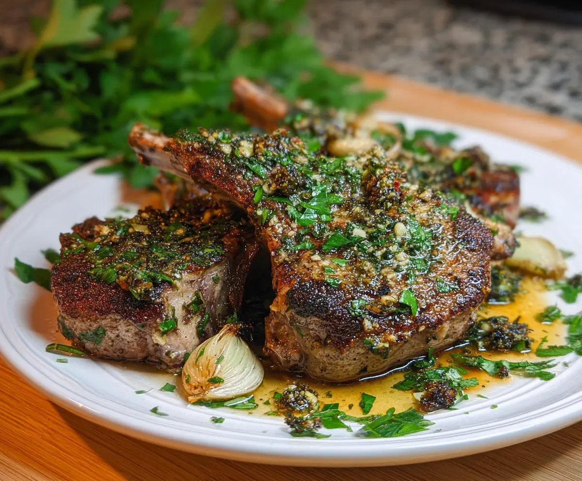 Easy Garlic Herb Lamb Chops