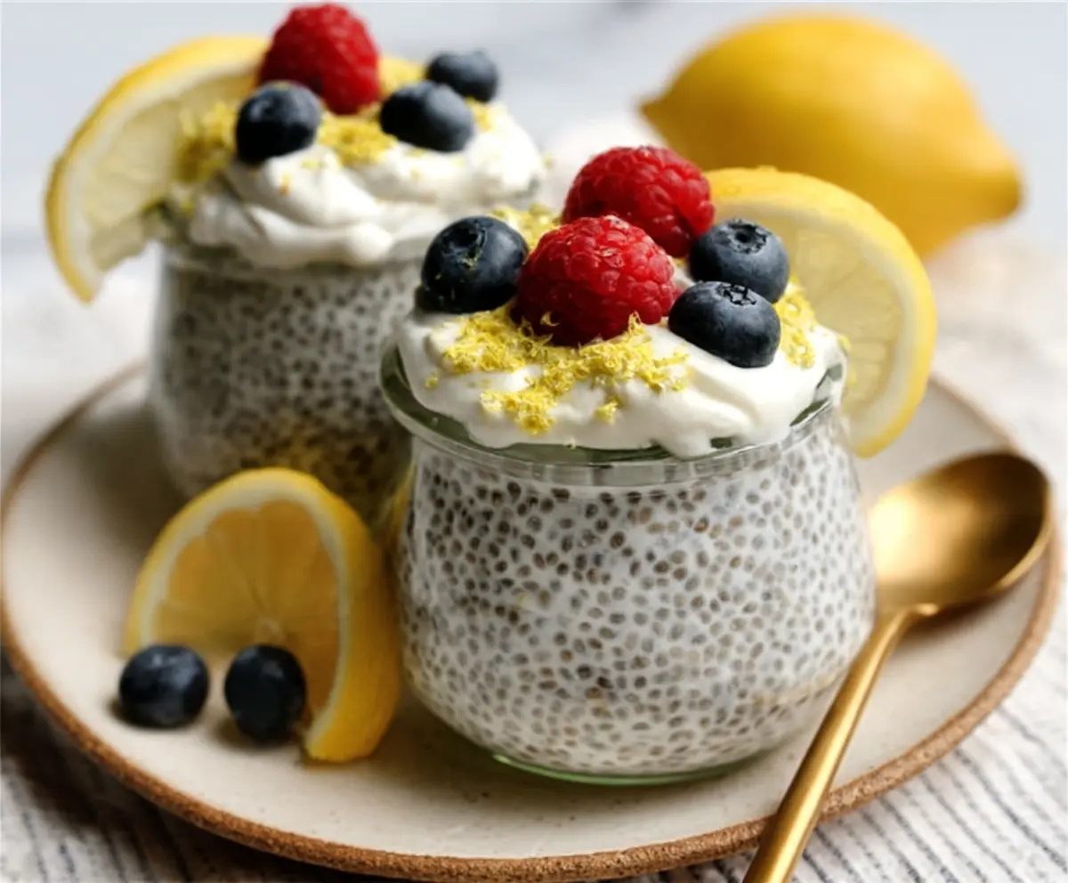 Easy Lemon Cream Chia Pudding