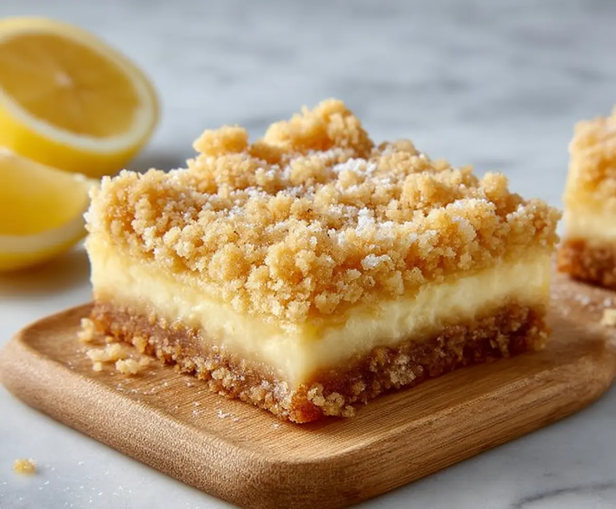 Easy Lemon Crumb Bars Recipe