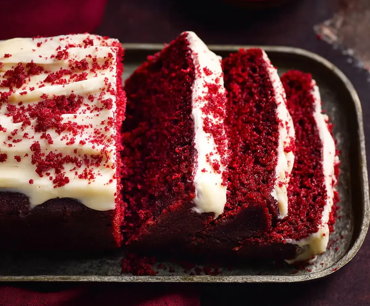 Delicious Red Velvet Loaf Cake Recipe