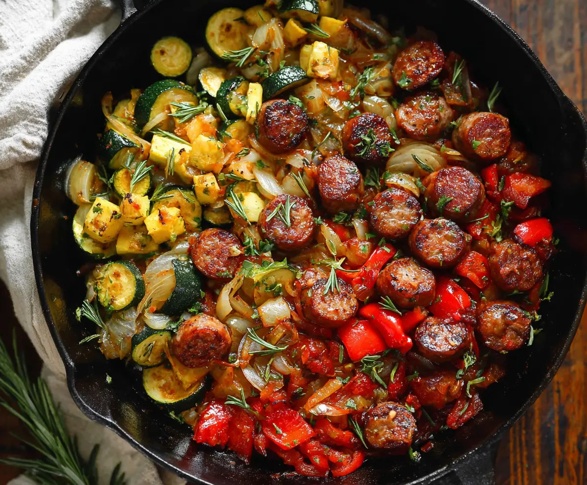 Easy Sausage & Veggie Skillet