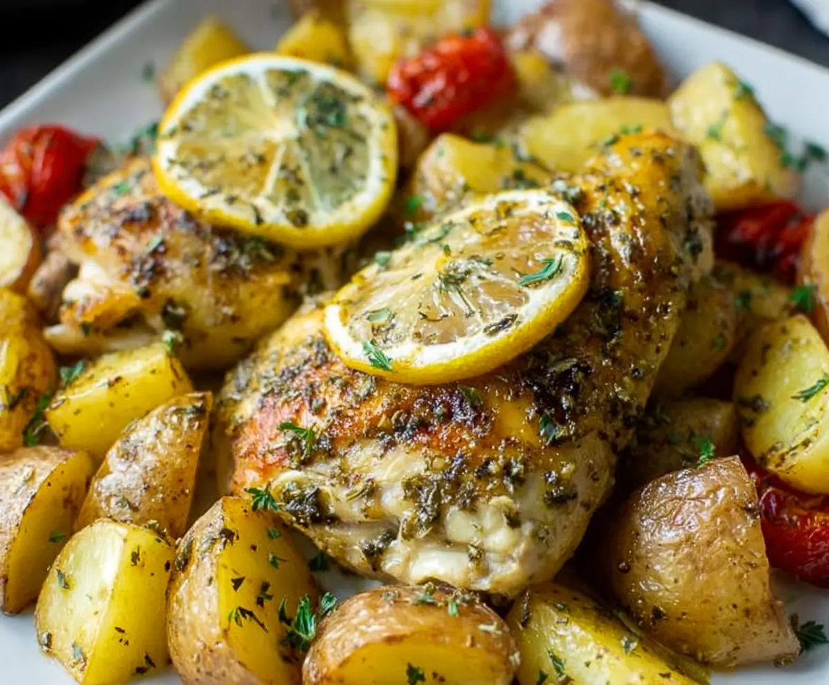 Easy Slow Cooker Greek Lemon Chicken