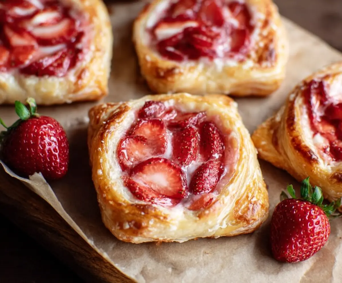 Easy Strawberry Cream Cheese Danishes