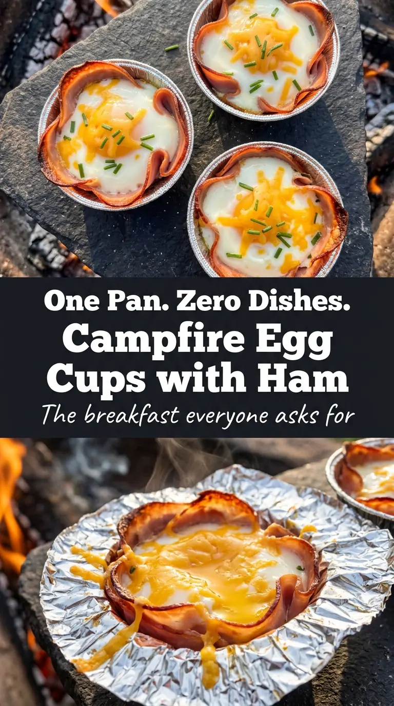 Campfire Egg Cups with Ham