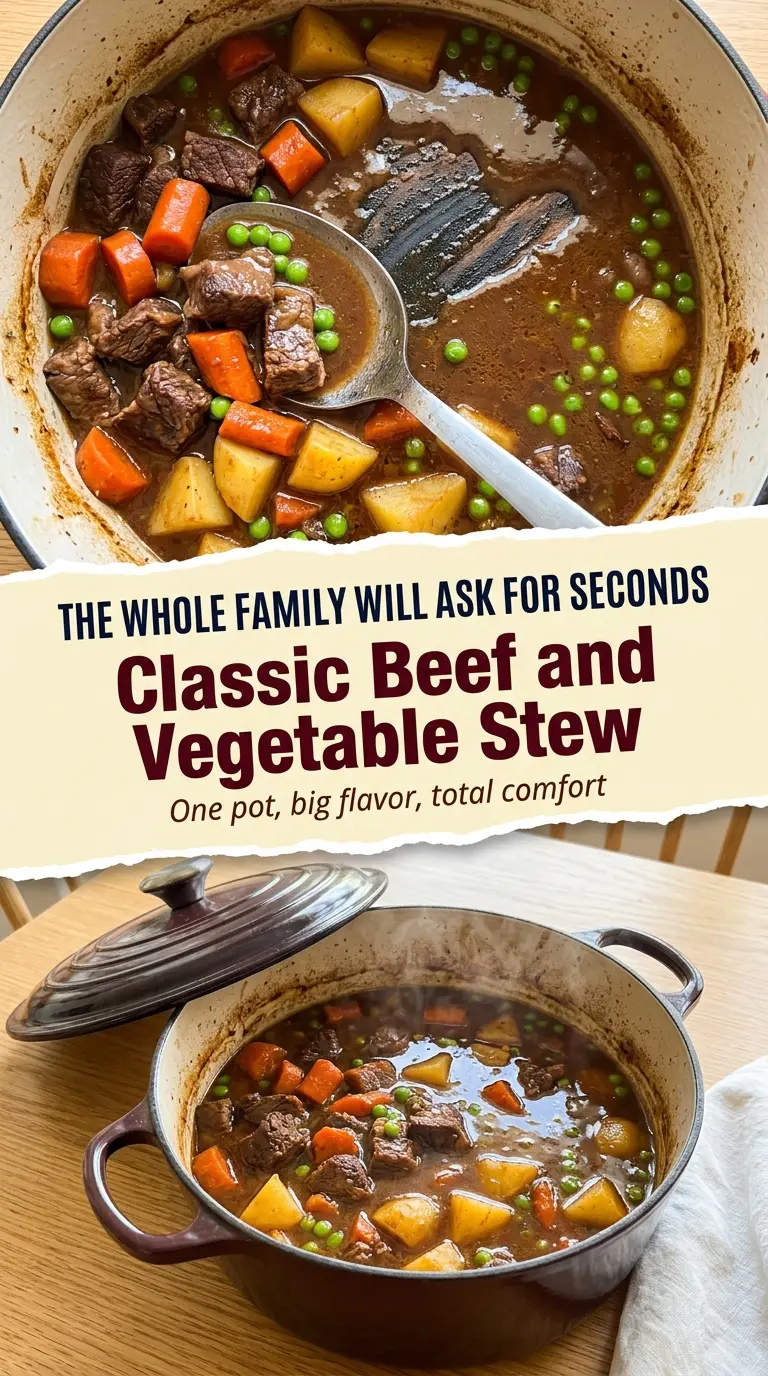 Classic Beef and Vegetable Stew hearty comforting