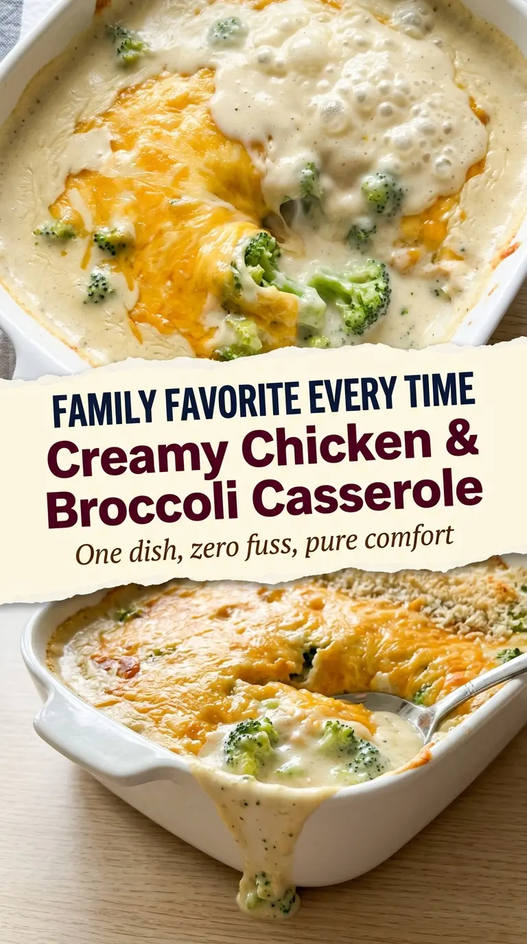 Creamy chicken and broccoli casserole
