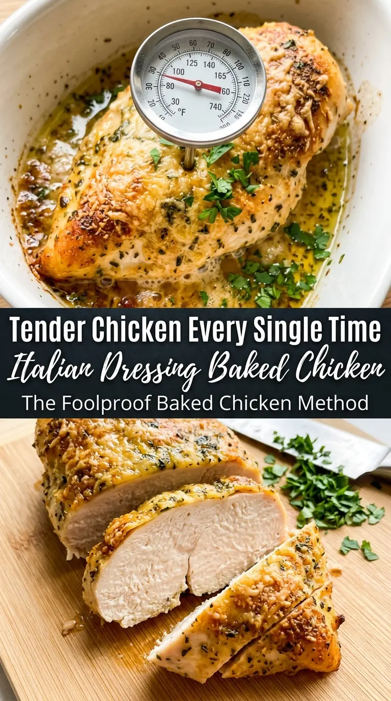 Italian Dressing Baked Chicken juicy golden