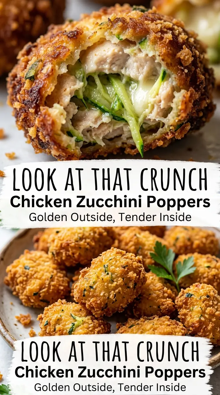 Chicken Zucchini Poppers juicy savory