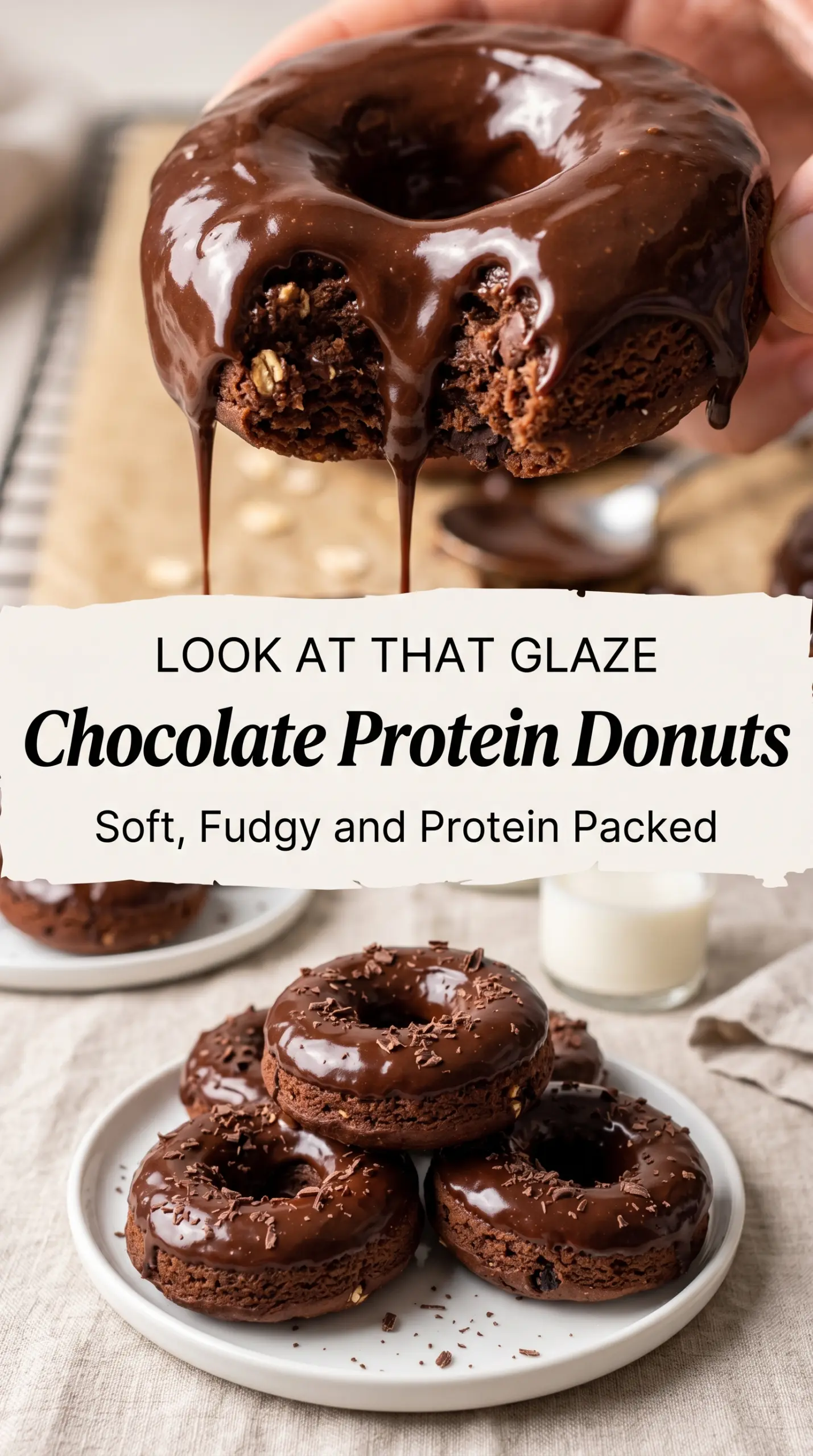 Chocolate Protein Donuts