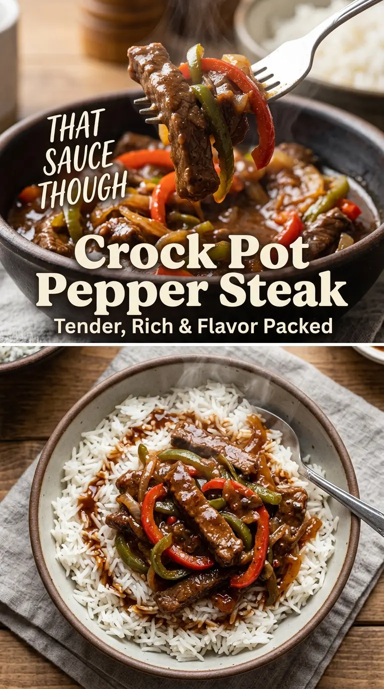 Crock Pot Pepper Steak