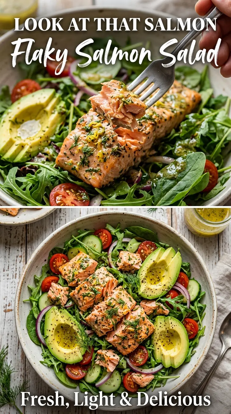 Flaky Salmon Salad fresh lemon-herb