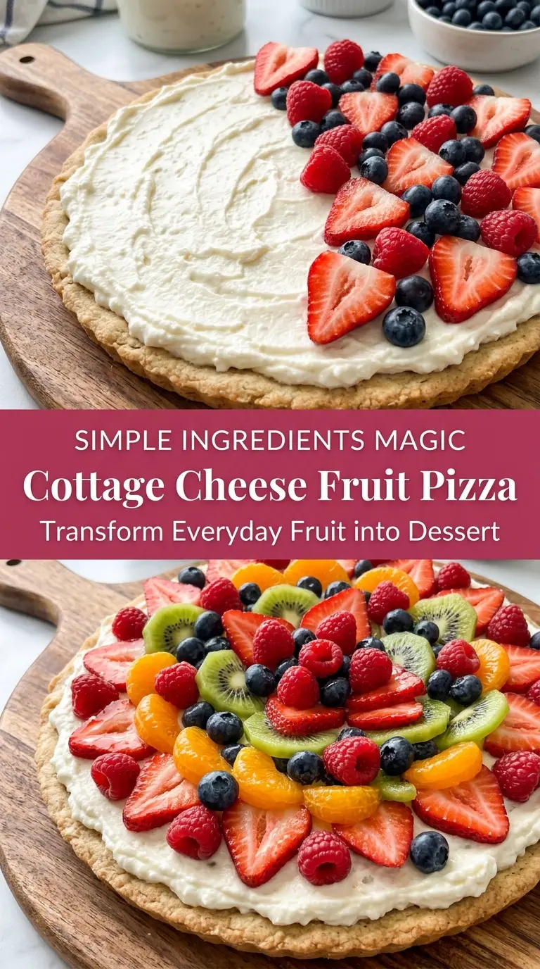 Cottage Cheese Fruit Pizza